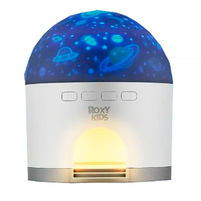 Ночник проектор Снежный домик 8 мелодий 4 цветовых режима Roxy-Kids RSNW-001-W 1